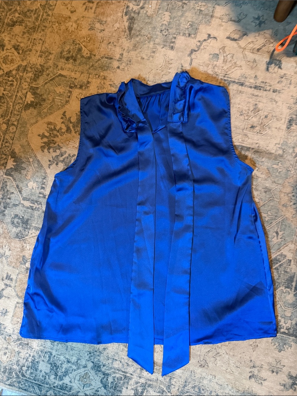 SHEIN Royal Blue Sleeveless Tie-Neck Camisole